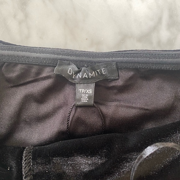 Dynamite velvet bustier-size XS rhinestone buttons - Picture 3 of 5